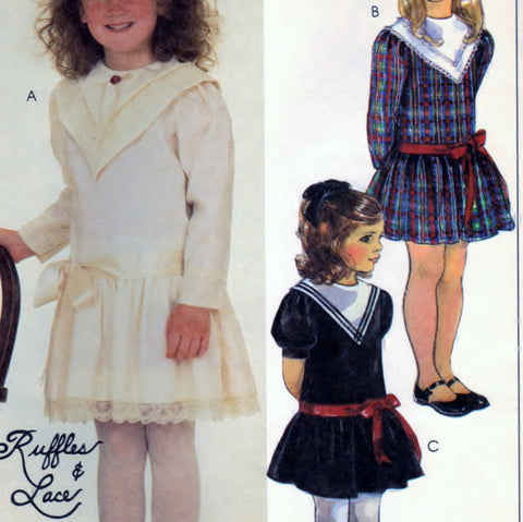McCalls 9261 Pattern Vintage Childrens And Girls Dress