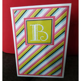 Striped Design Handmade Good Greeting Supply Card CLEARANCE